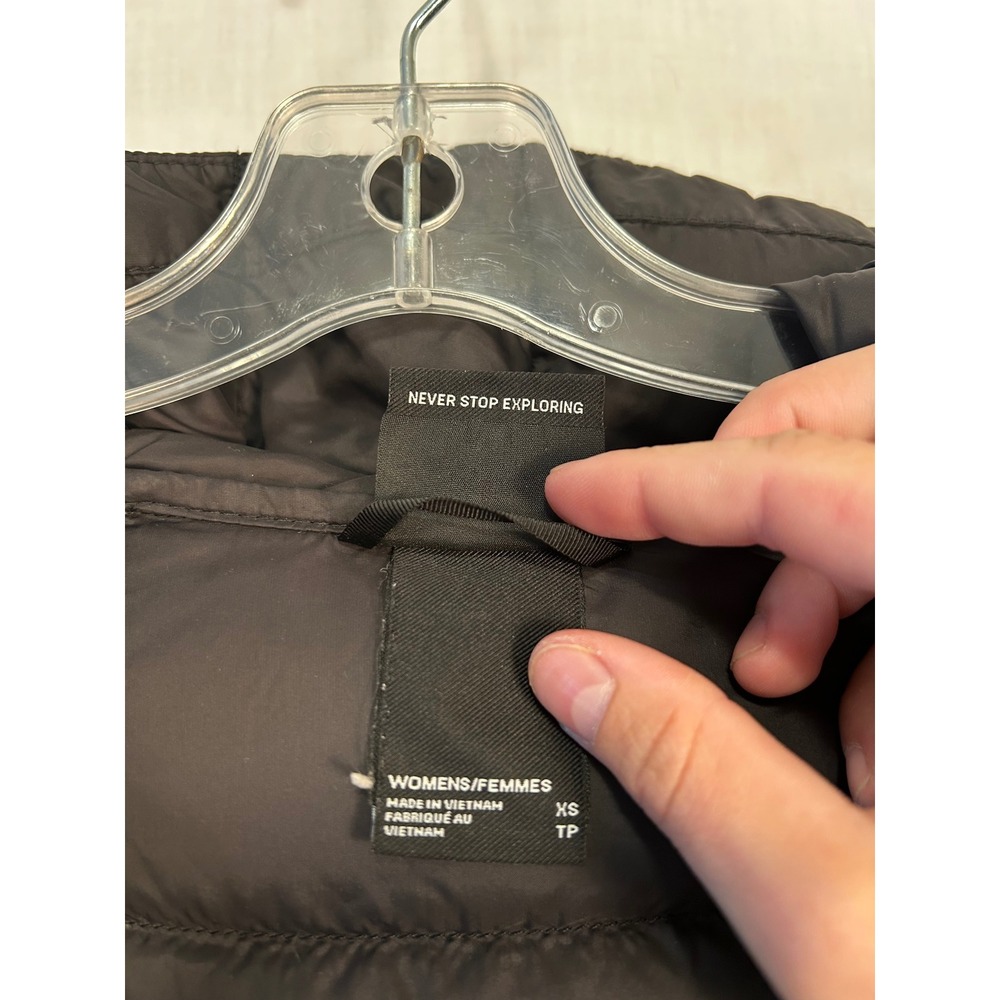 The North Face Womens 600 Fill Down Puffer Jacket Black Hooded NF0A7UQH XS - Picture 11 of 14